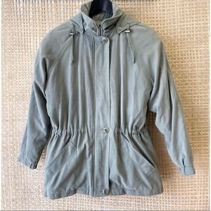 London Fog Size XS Light Grey Coat Jacket.